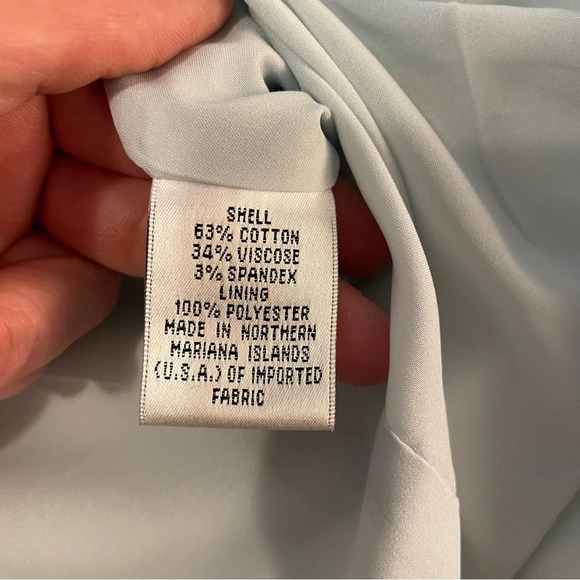 Talbots Blazer Light Blue with Lapel Collar - Picture 5 of 5